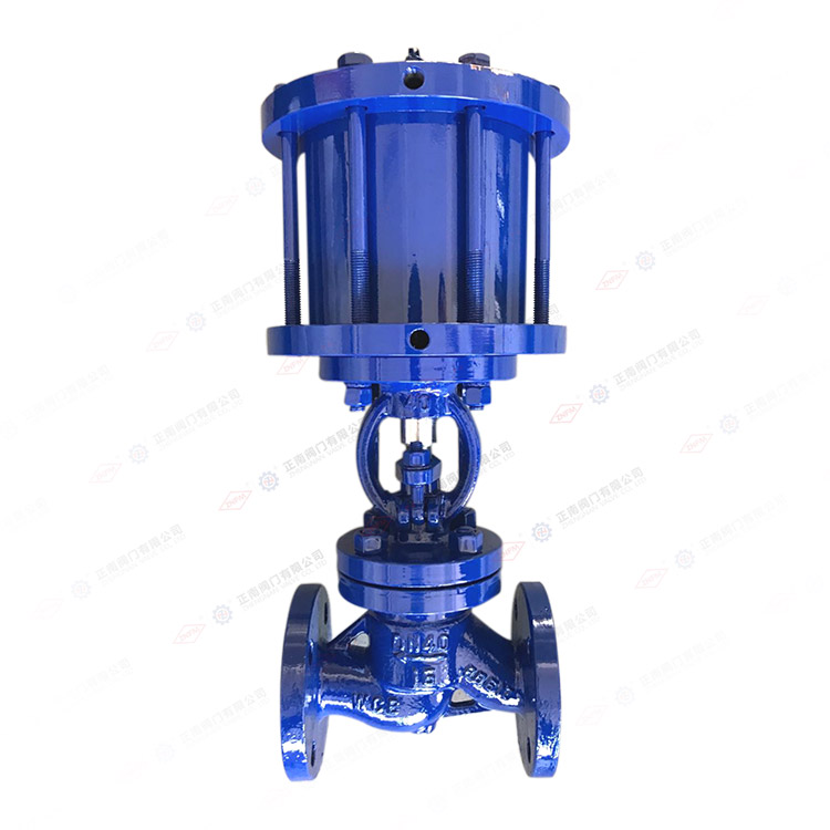 气动法兰截止阀